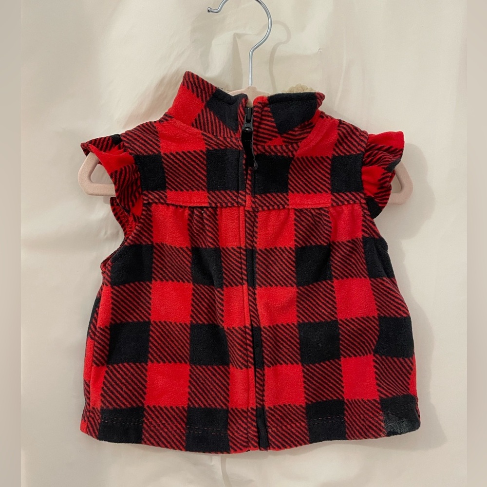 Carters plaid infant vest outfit
